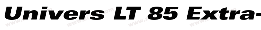 Univers LT 85 Extra字体转换